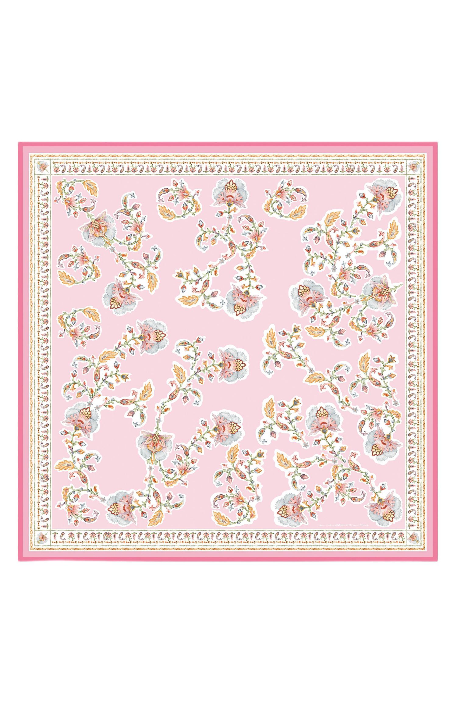 Blush Charm Double Sided Silk Scarf