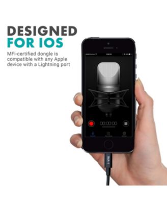 IMA-1 Microphone Adapter Cable - 3.5mm TRRS to Lightning Connector - Compatible with iOS Devices