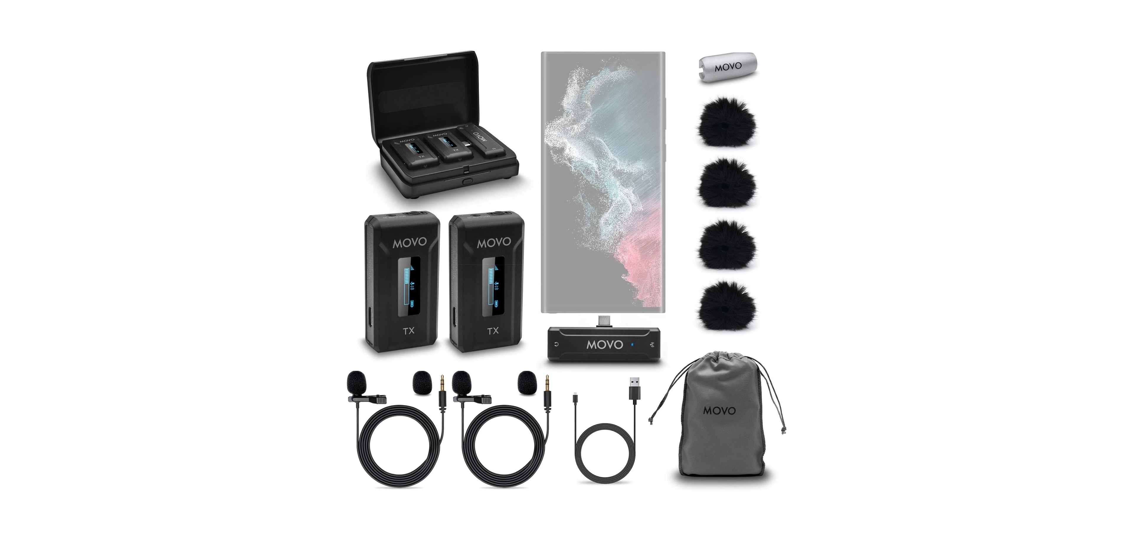 Movo Wmx-2-c Duo Wireless Microphone System for Usb-c