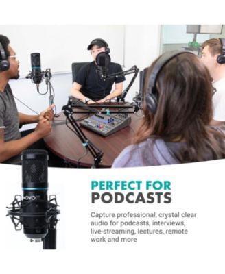 iPhone 15/16 USB-C Podcast Equipment Bundle Compatible with iPhone 15/16, iPad-Pro (USB-C)