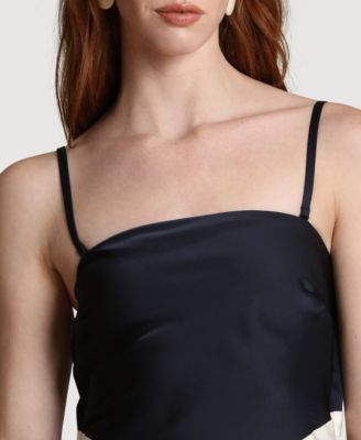 Women's Square Neck Scarf Top