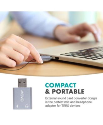 USB-AC1 TRRS Mic. to USB 2.0 Sound Card Adapter