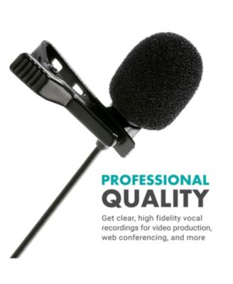 M1 USB Lavalier Lapel Clip-on Omnidirectional Condenser Computer Microphone for PC and Mac