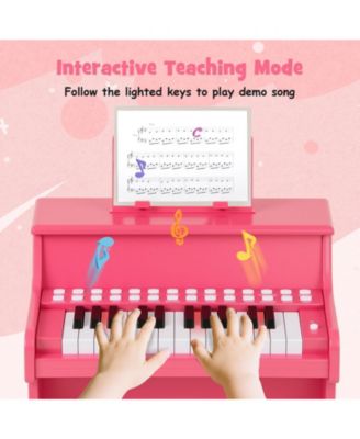 Adjustable Speed 25-Key Piano Keyboard for Kids Learning