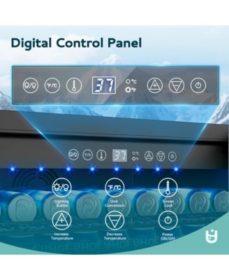 23-in W 180-Can Capacity Black Built-in/Freestanding Indoor Beverage Refrigerator