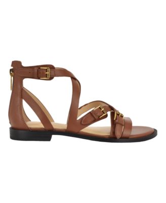 Women's Yaris Strappy Buckles Gladiator Flat Sandals