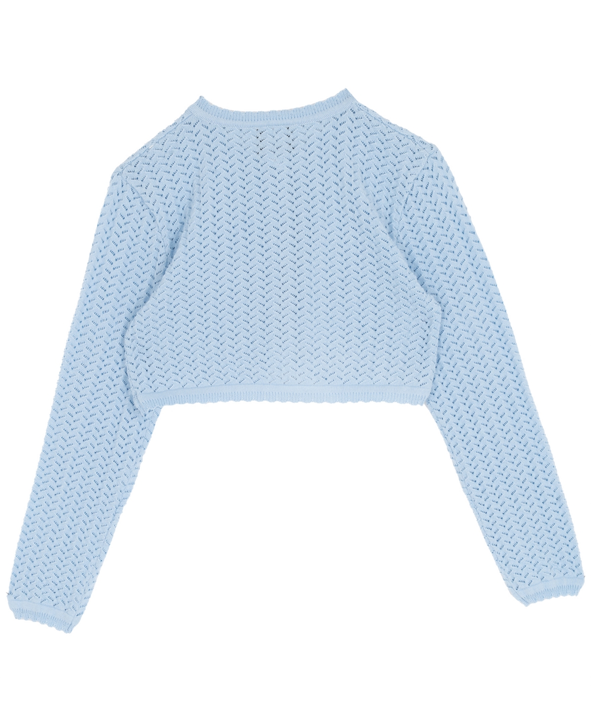 Rare Editions Girls' 7-16 Crochet Knit Cardigan