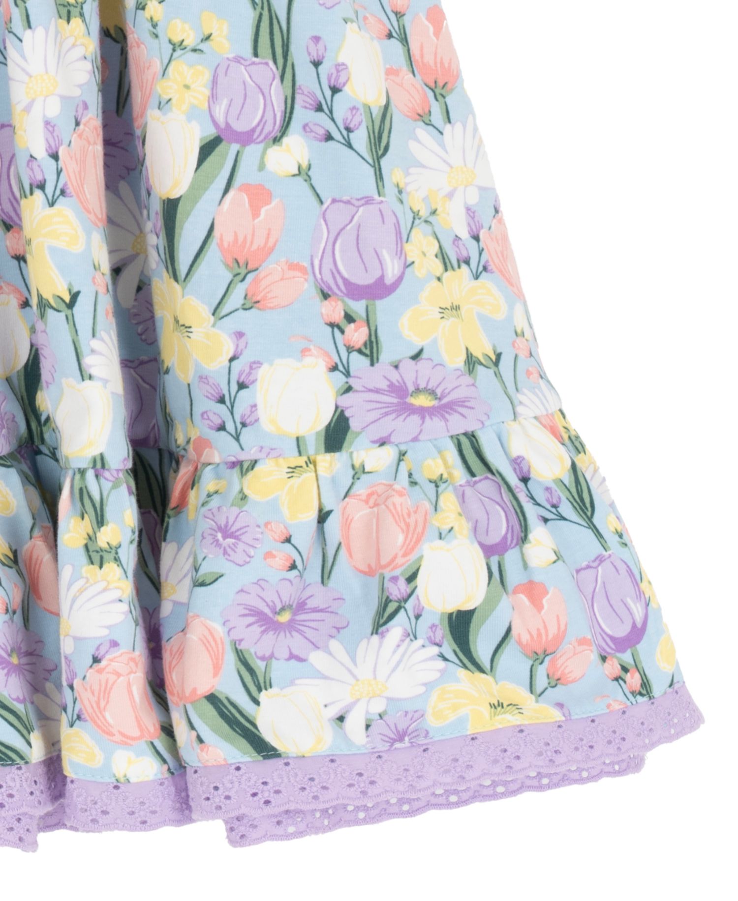Girls' 2T-6X Peri Printed Square Neck Dress