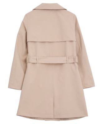 Girls' 7-16 Canvas "G" Buckle Trench Coat