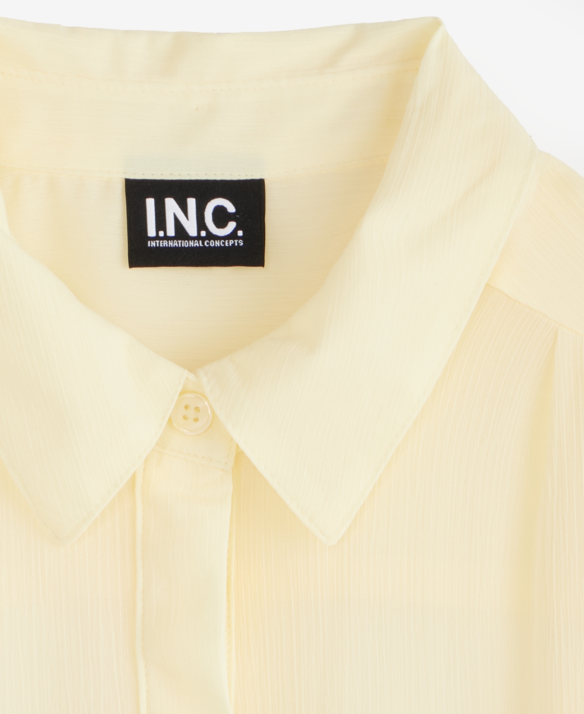 I.n.c. International Concepts Petite Lined Sheer Blouse, Macy's Exclusive