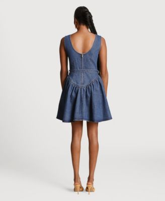 Women's Boat Neck Short Dress