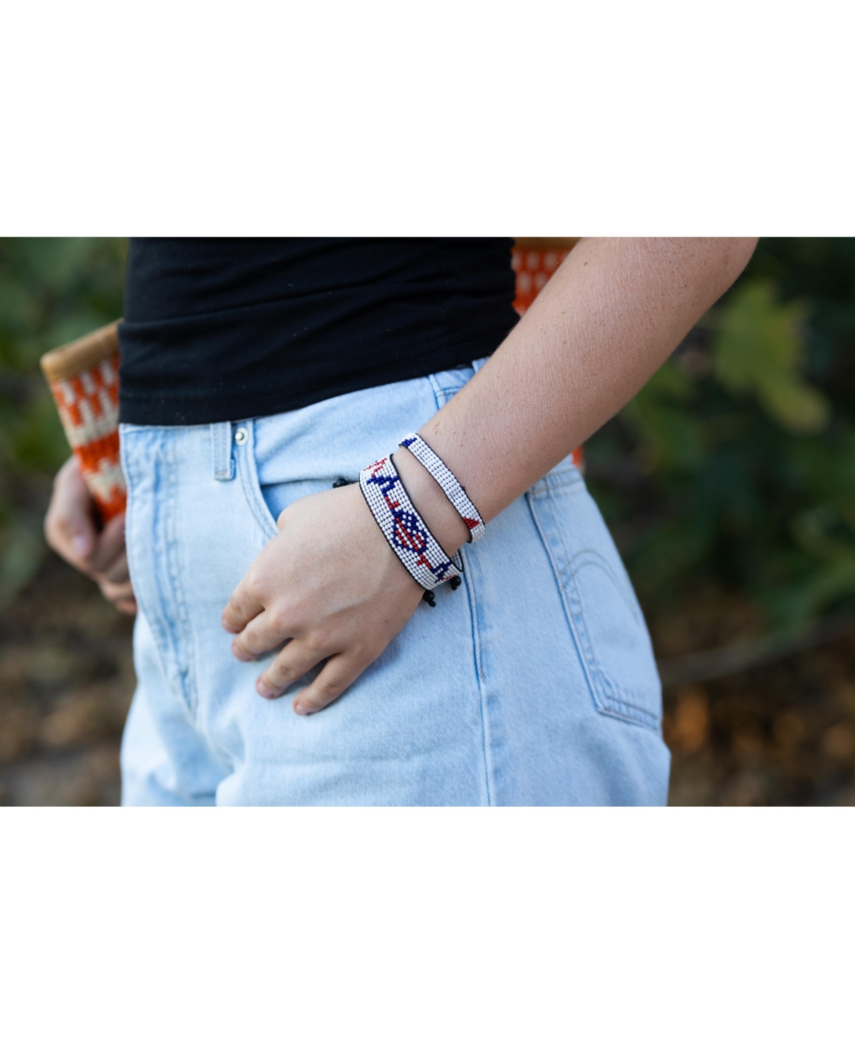 Patriot Heart Beaded Bracelet – Handmade with Purpose