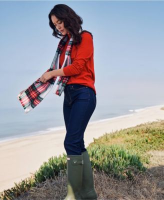 Petite Recover Mid Rise Straight Leg Blue Jeans