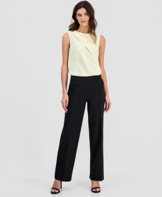 Women's Pull-On Mid-Rise Wide-Pants 