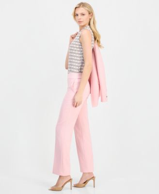 Women's Mid Rise Straight-Leg Pull-On Pants