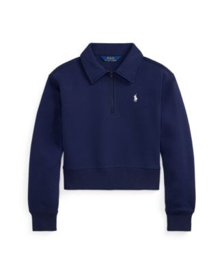 Girls' 7-16 Collared Boxy Sweater