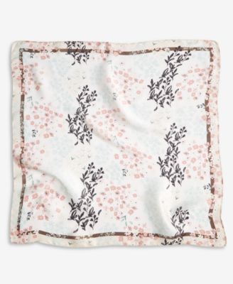 Dainty Floral Square Scarf