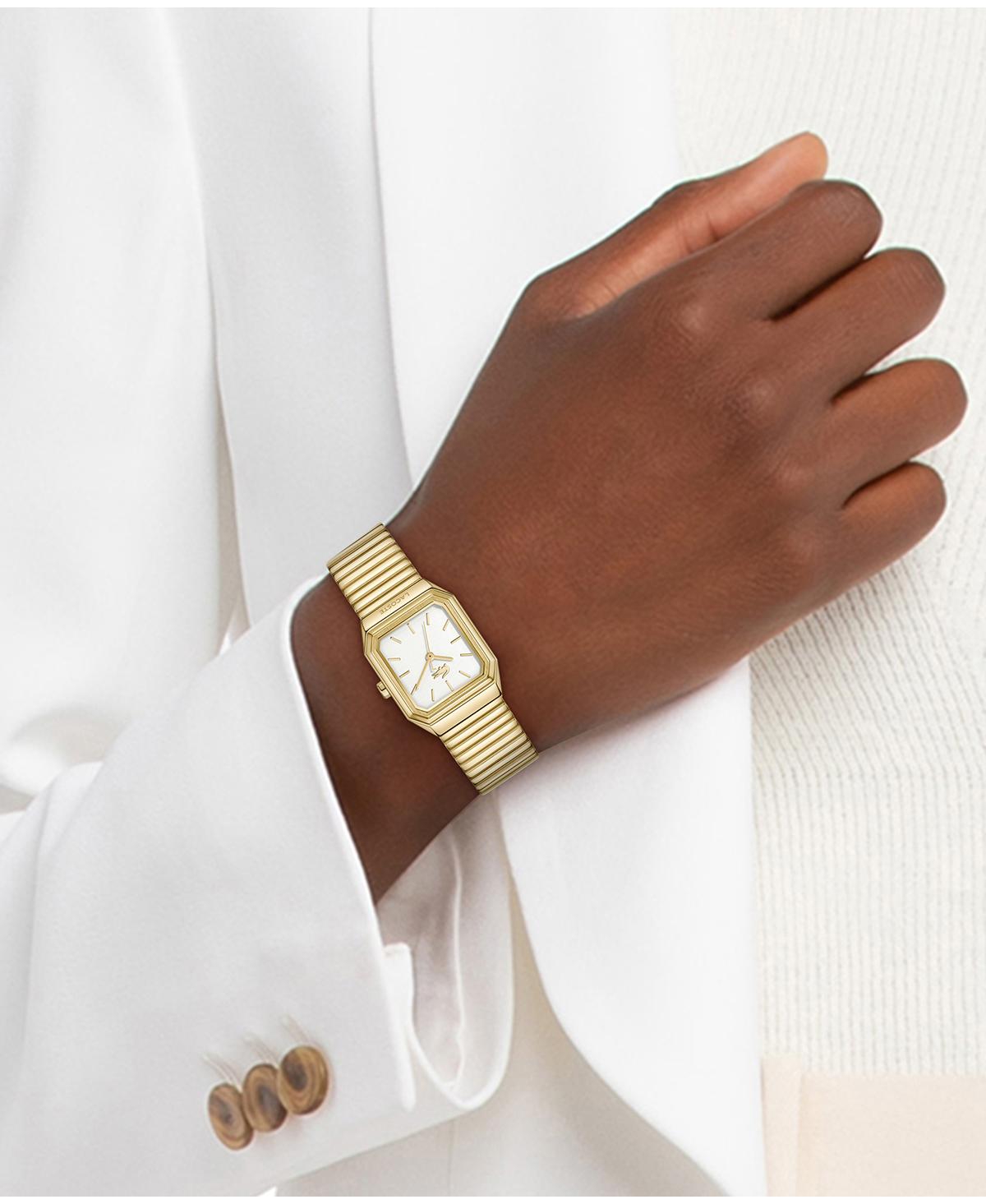 Lacoste Women's Rene Gold Tone Stainless Steel Mesh Bracelet Watch, 23x30.8mm