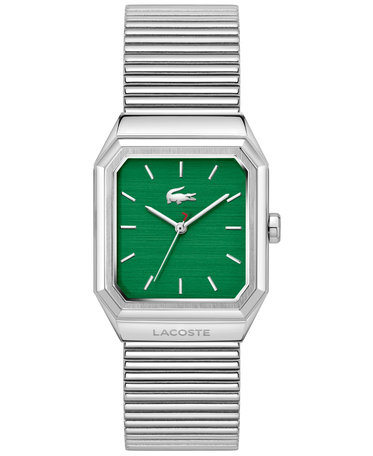 Lacoste Men's Rene Silver Tone Stainless Steel Mesh Bracelet Watch