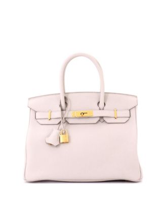 Birkin 30 Handbag Light Togo with Gold Hardware