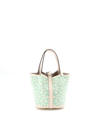 Micro Picotin Lock Bag Lucky Daisy Printed Swift