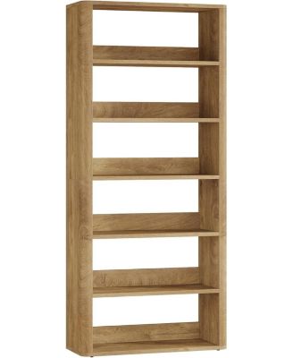 70.9" Tall Bookcase, 6-Tier Open Bookshelves and Bookcases with Storage Shelves, Floor Standing Library Bookshelf