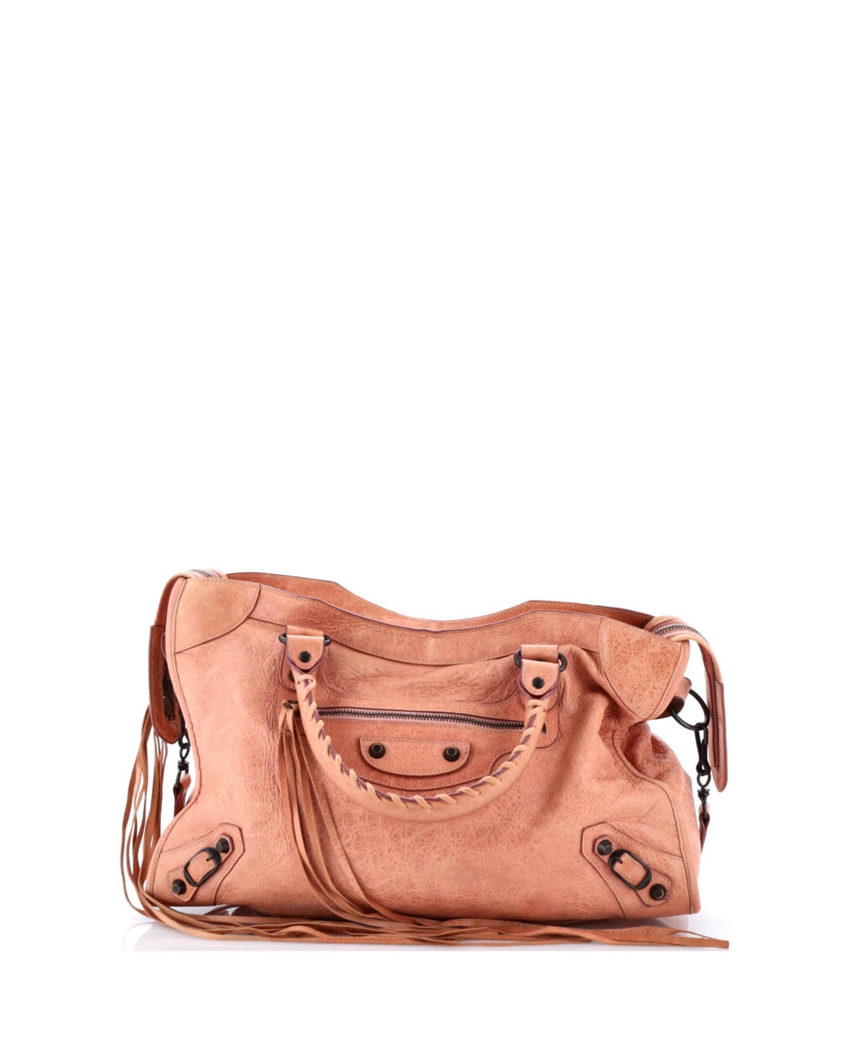 Pre-Owned Balenciaga Medium City Classic Studs Bag Leather