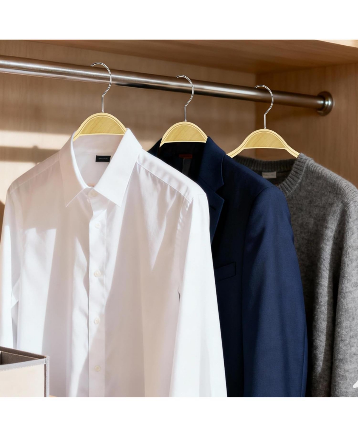 BP4U Premium Wooden Clothes Hangers