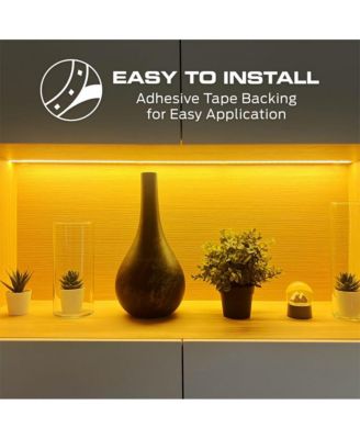 10-Ft IR Remote Controlled RGB-IC LED Indoor Light Strip with Sound Reactive Microphone