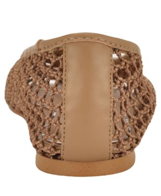 Women's Aylora Triangle Logo Woven Mesh Ballet Flats