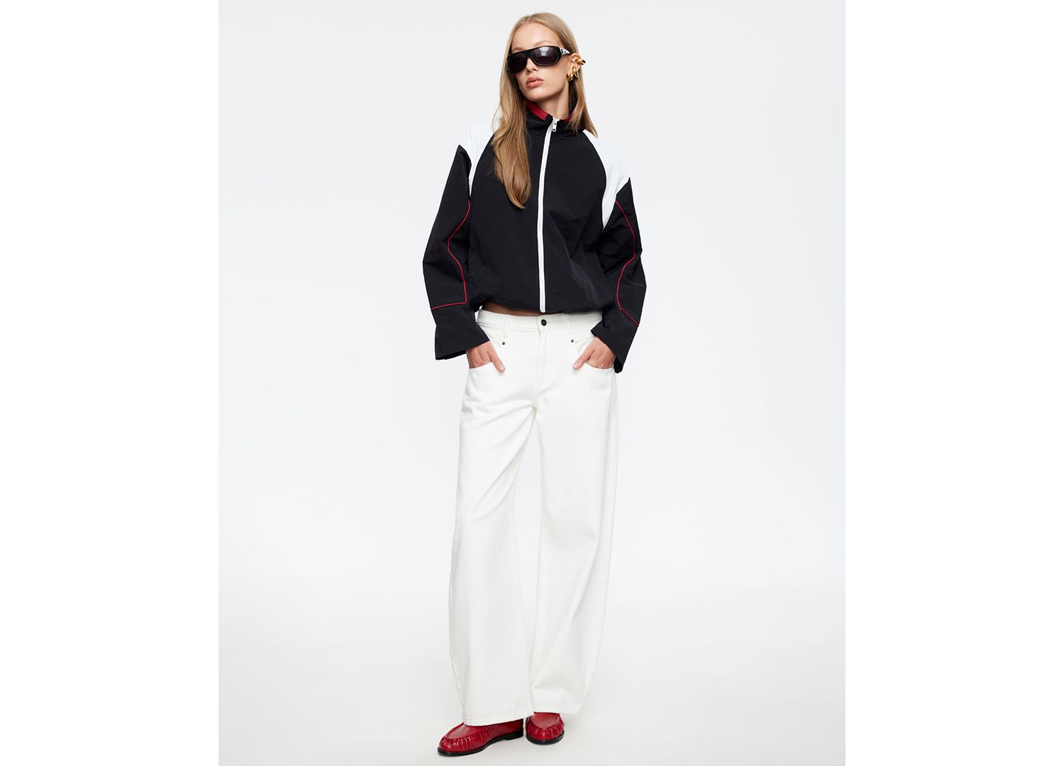 Women's Shoreline Windbreaker High Neck Jacket