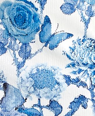 Juniors' Butterfly Sequin Sweetheart Neck Gown