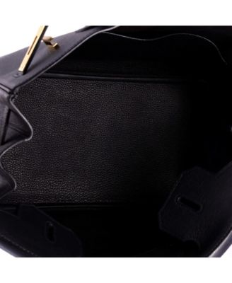 Pre-Owned HERMES Birkin 30 Handbag Black Epsom with Gold Hardware