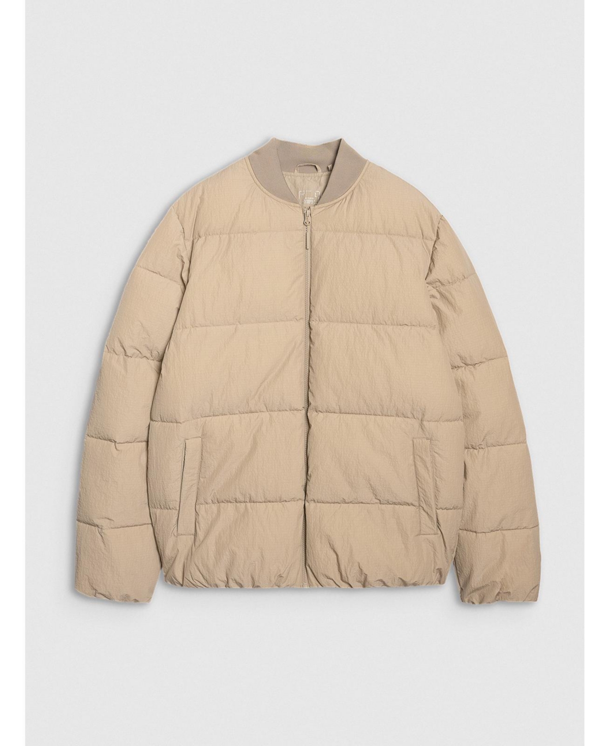 4F Men's down jacket with synthetic filling - beige