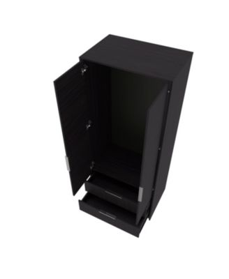 Forest 2 Door Wardrobe with Hanging Rod and 2 Drawers, Wengue