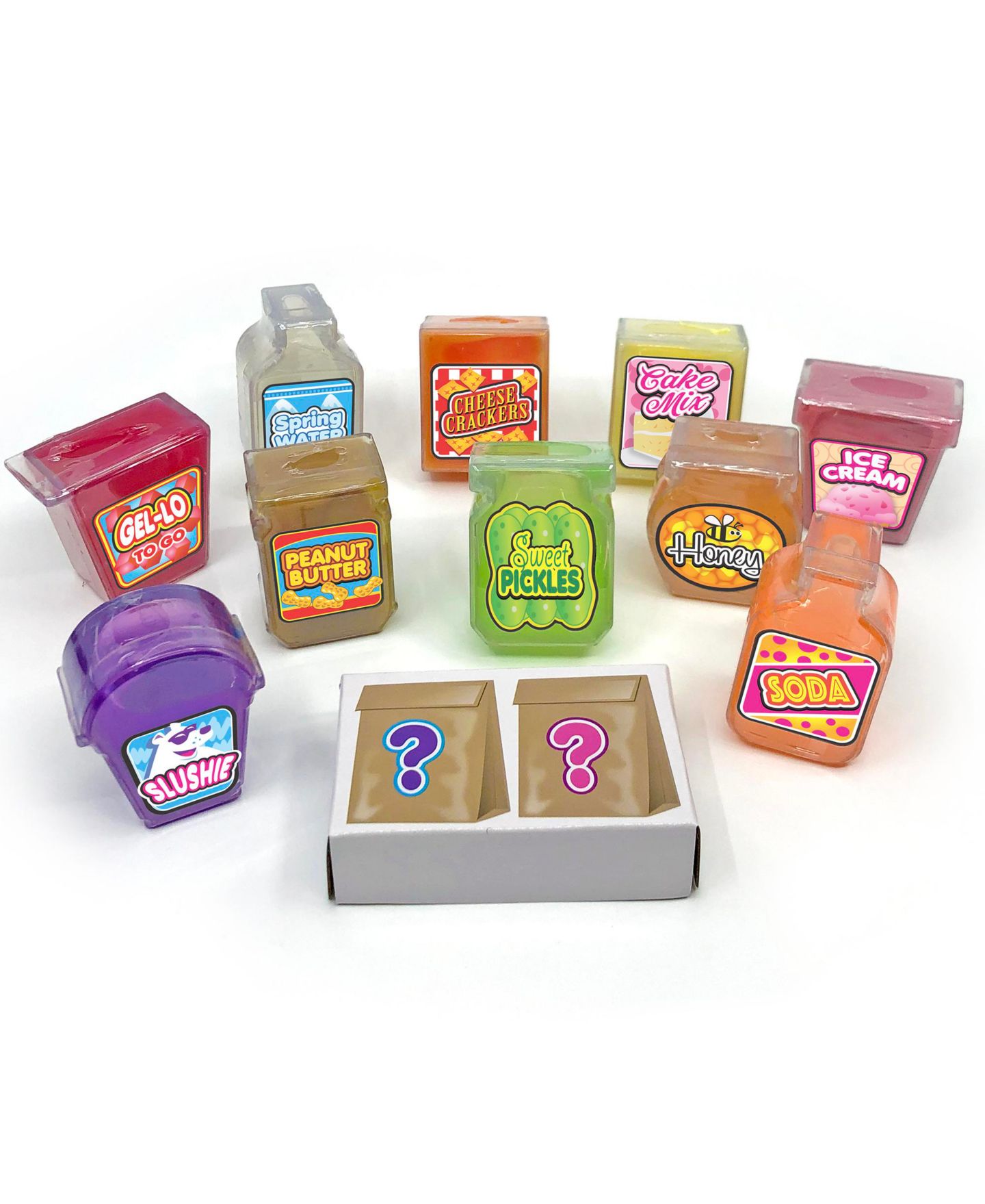 Детские игрушки Cra-Z-Art Mini Mania Slimy Food Scented 10-Piece Set, Ages 6+ — фото 2