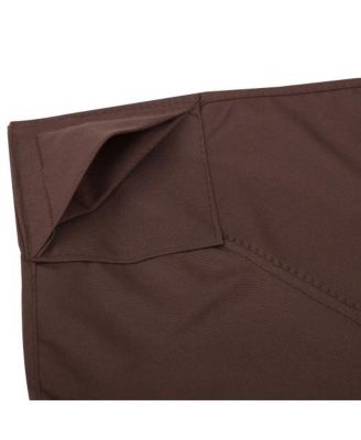 9.8ft x 9.8ft Gazebo Replacement Canopy 2 Tier Top UV Cover Coffee Color for Outsunny Gazebo Models