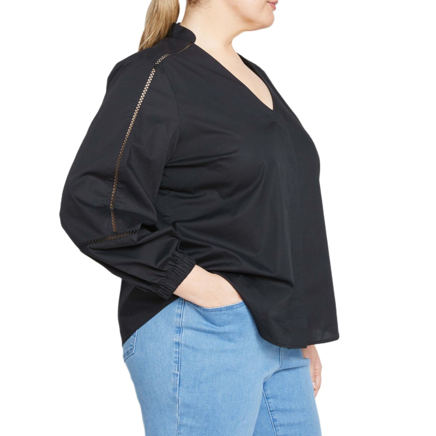 Plus Size Saint-Honore Poplin Blouse