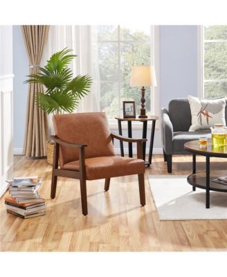 Modern Accent Chair Mid-Century Upholstered Armchair