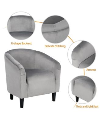 28.5″ Velvet Club Chair Accent Arm Chair for Living room