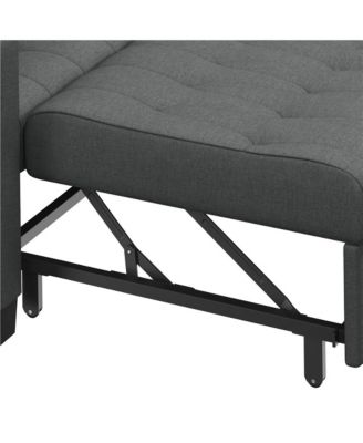 3-in-1 Convertible Sleeper Chair Bed with Adjustable Backrest