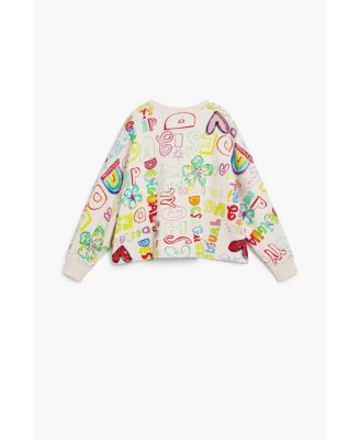 Girls Girls's 3/4 sleeve with lettering sweatshirt