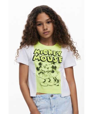 Girls Girls's Two-tone Mickey and Minnie Mouse T-shirt