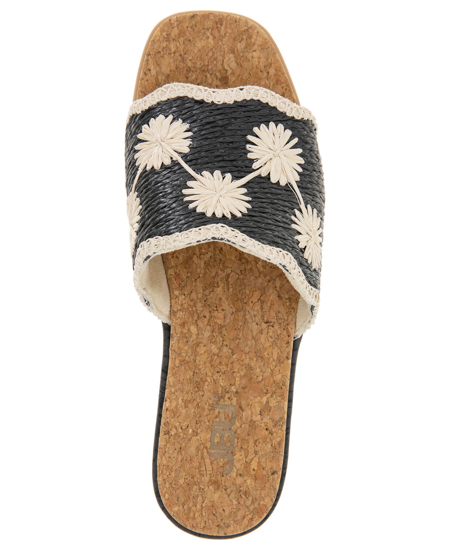 Женские сандалии JBU Winnie Casual Wedge, цвет: Чёрный / Белый — фото 4