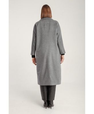 Women's Cashmere Double Breasted Long Coat