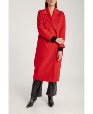 Women's Cashmere Double Breasted Long Coat