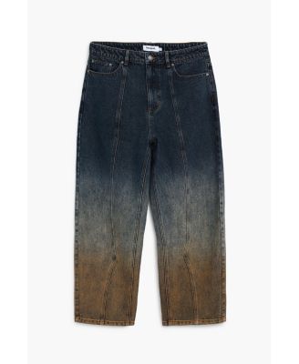 Men's Denim pants with cuffed hem