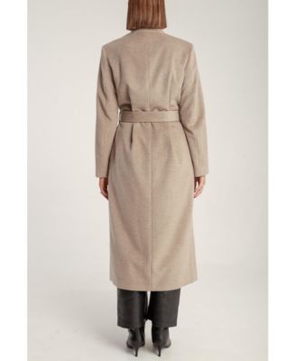 Women's Cashmere Belted Long Coat