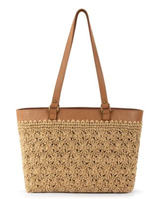 Metro Straw Large Tote Bag