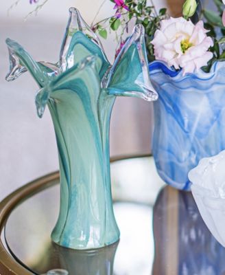 Onda 8 oz. Glass Twisted Flower Vase